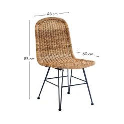 CASA ACACIA Pieds De Table X Set De 2 Naturel