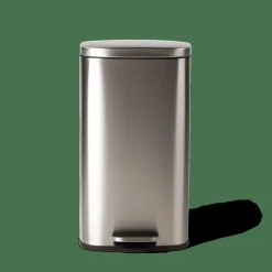 CASA ADELE Poubelle à Pédale 30l Argent