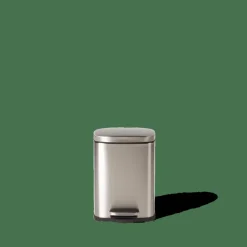 CASA ADELE Poubelle à Pédale 5l Argent