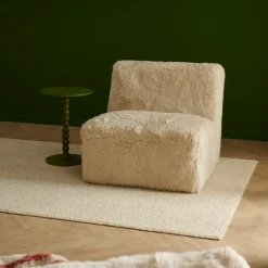 CASA AGNES Plaid Blanc Cassé