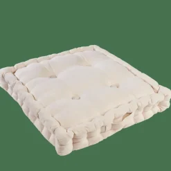 CASA ALDA Coussin Matelas Blanc Cassé