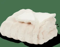CASA ALVA Plaid Blanc Cassé