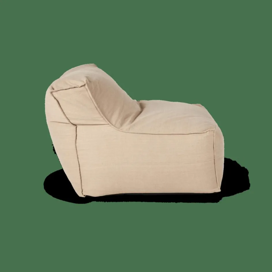 CASA BAGIE Fauteuil Pouf Poire Beige
