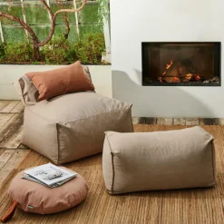 CASA BAGIE Pouf Sable