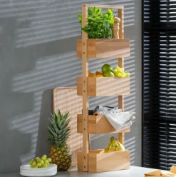 CASA BAMBOO Étagère De Rangement XL Naturel