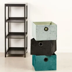 CASA BASIC Panier Pliable Pétrole