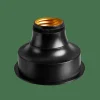 CASA BATI Douille Lampe Pile E27 Noir