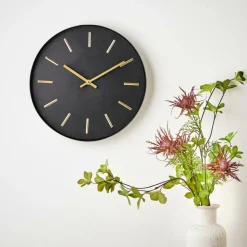 CASA BLACK Horloge Murale Noir
