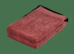 CASA B-LUX Gants De Toilette Set De 2 Rouge