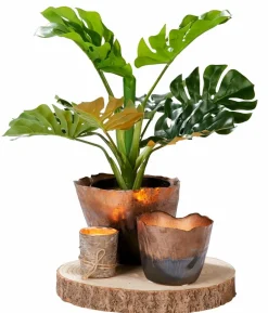 CASA BOLA Bougie Boule Rouge Foncé