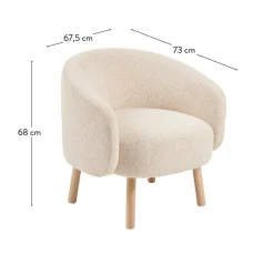 CASA BOLI Fauteuil Largeur : 67,5 Cm