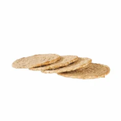 CASA BRAID Rond De Serviette Set De 2 Naturel