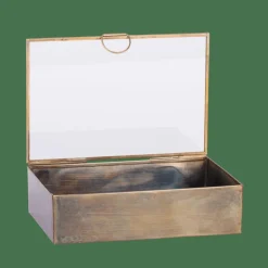 CASA BRUSH Boîte De Rangement Doré