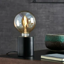 CASA CILINDER Lampe De Table Noir