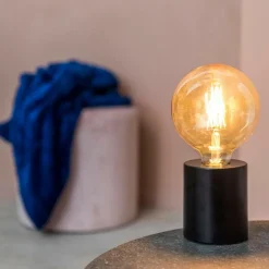 CASA CILINDER Lampe De Table Noir