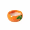 CASA CITRONELLA Plat En Terre Cuite Orange