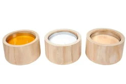 CASA CITRONELLA WOOD Bougie De Jardin Beige