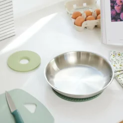 CASA CUISINO Dessous-de-plat Set De 2 2 Couleurs Menthe, Vert Foncé
