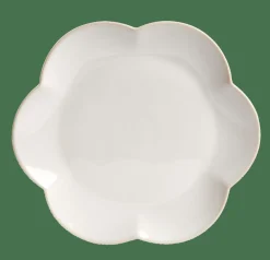 CASA DAHLIA FLOWER Assiette Blanc
