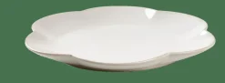CASA DAHLIA FLOWER Assiette Blanc