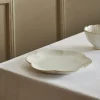 CASA DAHLIA FLOWER Assiette Blanc