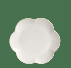 CASA DAHLIA FLOWER Assiette Blanc