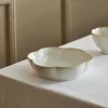 CASA DAHLIA FLOWER Assiette Creuse Blanc