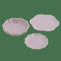 CASA DAHLIA FLOWER Assiette Mauve Clair