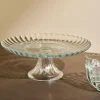 CASA DAHLITA Plat à Gâteau Transparent