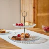 CASA DAHLITA Plat à Servir Avec 2 Niveaux Transparent