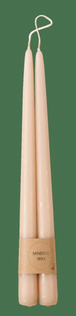 CASA DUO Bougies Dîner Set De 2 Beige