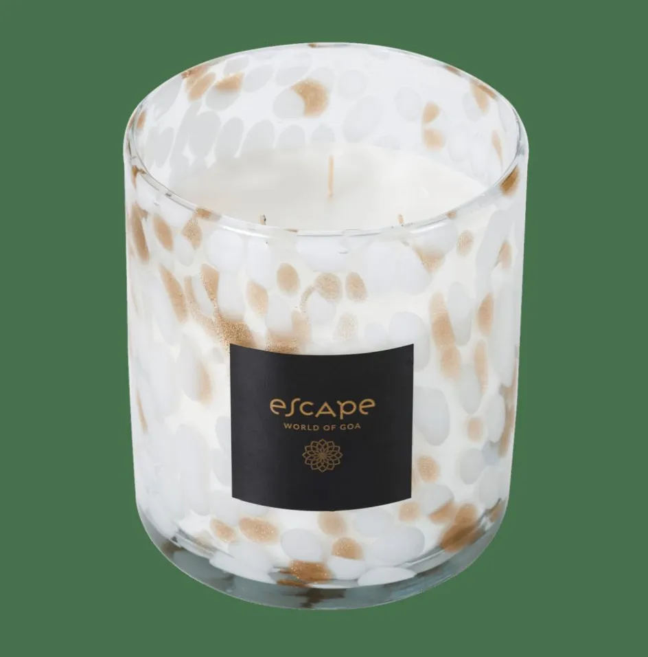CASA ESCAPE WORLD OF GOA Bougie Parfumée Blanc, Doré, Multicolore