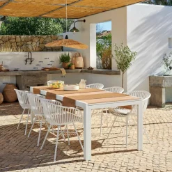 CASA ETHAN & LOIC Set De Jardin Blanc