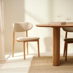CASA FALCO Chaise Salle à Manger Beige