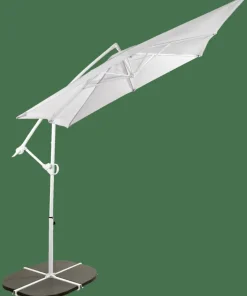 CASA FIJI Parasol Déporté Sans Pied De Parasol Gris Clair
