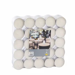 CASA FLAME Bougies Chauffe-plat Set De 100 Blanc