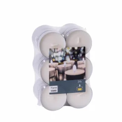 CASA FLAME Bougies Chauffe-plat Set De 75 Blanc