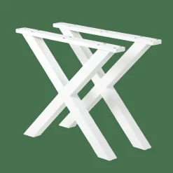 CASA FORMAX Table De Jardin Avec Pieds X Natural/blanc