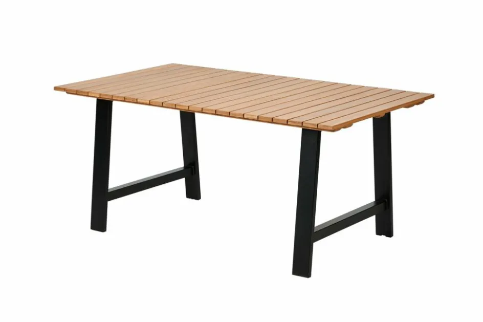 CASA FORMAX Table De Jardin Avec Pieds A Natural/noir