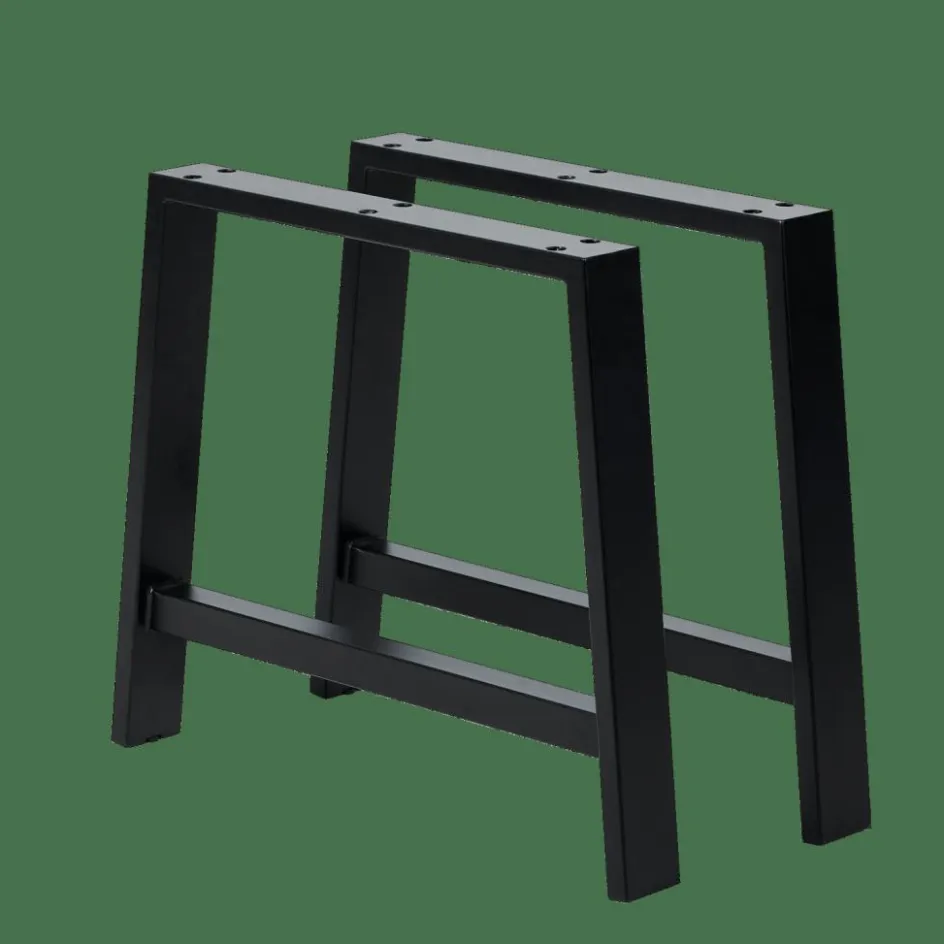 CASA FORMAX Table De Jardin Avec Pieds A Natural/noir