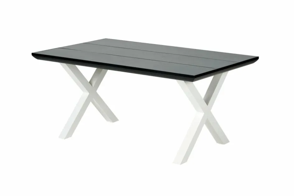 CASA FORMAX Table De Jardin Avec Pieds X Noir/blanc