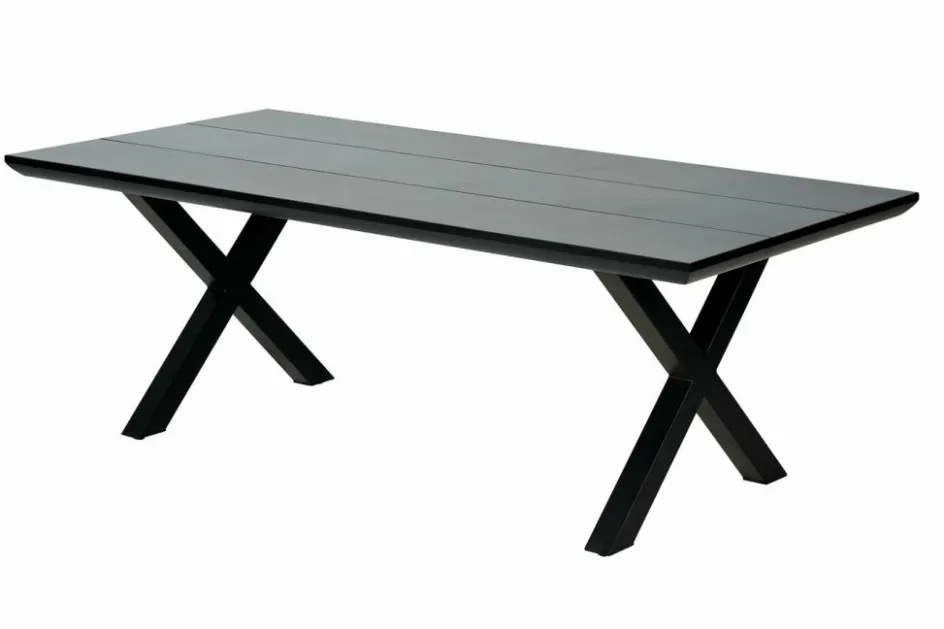 CASA FORMAX Table De Jardin Avec Pieds X Noir