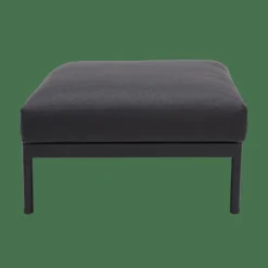 CASA HANNA Lounge Teck Repose-pied Noir, Naturel