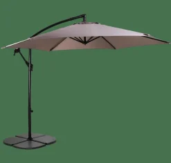 CASA HAWAI Parasol Déporté Sans Pied De Parasol Taupe