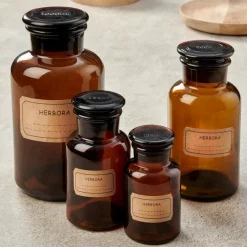 CASA HERBORA Pot à Provisions 25 CL Brun