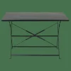 CASA IMPERIAL Table Pliante Rectangulaire Noir