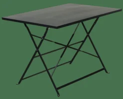 CASA IMPERIAL Table Pliante Rectangulaire Noir