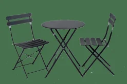 CASA IMPERIAL Table Pliante Rond Noir