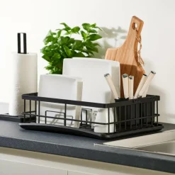 CASA INDUSTRIA Égouttoir Pour Vaisselle Noir