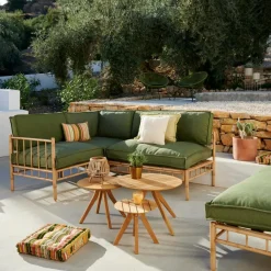 CASA ISLAND ECO Coussin De Jardin Chaise Longue Aqua
